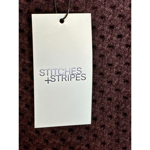 Stitches + Stripes Women's SSFW23-29 Size XL Brown Perforated Sweater Top NWT - Picture 5 of 5